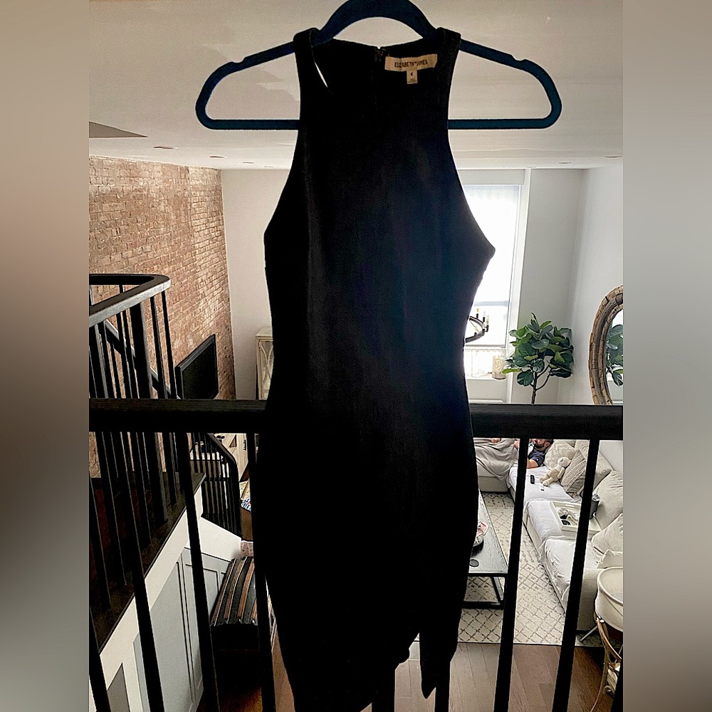 Elizabeth & James Bardot Crossover Bodycon Dress